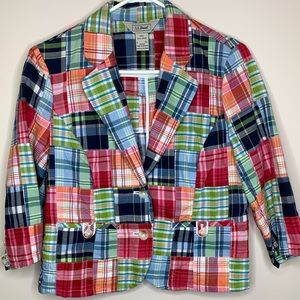 Plaid Patchwork Petite Jacket 6